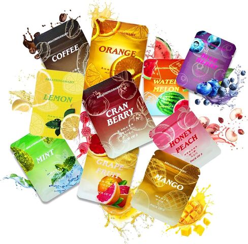 30 Pieces of Plant Based Cores,10 Fruity Flavors to Keep Fresh Breath in Saudi Arabia