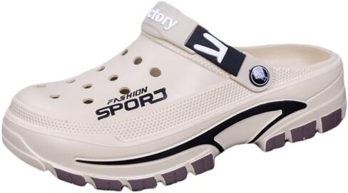 Large-size men's breathable anti-slip sandals - comfortable thick sole. Suitable for beaches, swimming pools and casual wear. in Saudi Arabia