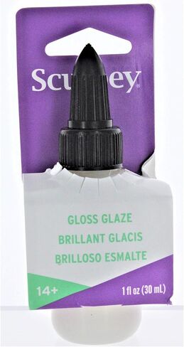 Sculpey® Gloss Glaze, Non Toxic, 1 fl oz. bottle with precise flow twist cap. Will add a glossy finish to your baked polymer oven-bake clay creations! in Kuwait