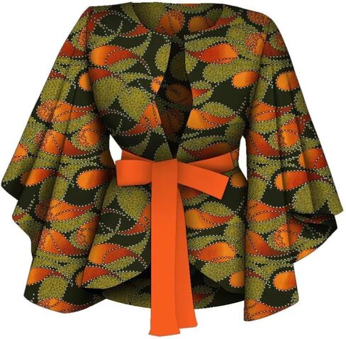 BAZINRICHE African Shirt with for Women Dashiki Clothing Blouse Printing Ankara Casual Jackets Attire in Kuwait