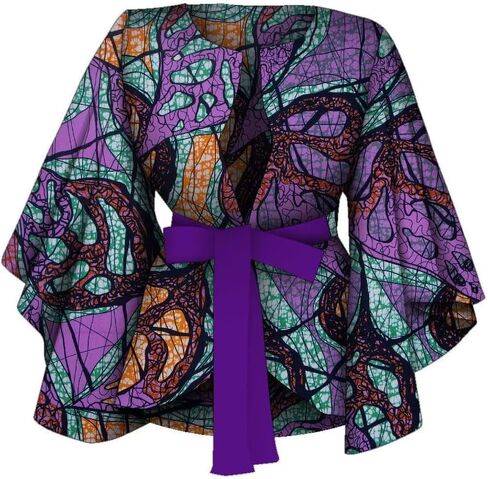 BAZINRICHE African Shirt with for Women Dashiki Clothing Blouse Printing Ankara Casual Jackets Attire in Kuwait