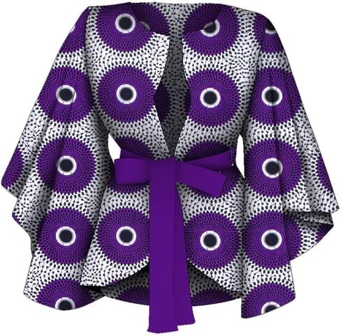 BAZINRICHE African Shirt with for Women Dashiki Clothing Blouse Printing Ankara Casual Jackets Attire in Kuwait