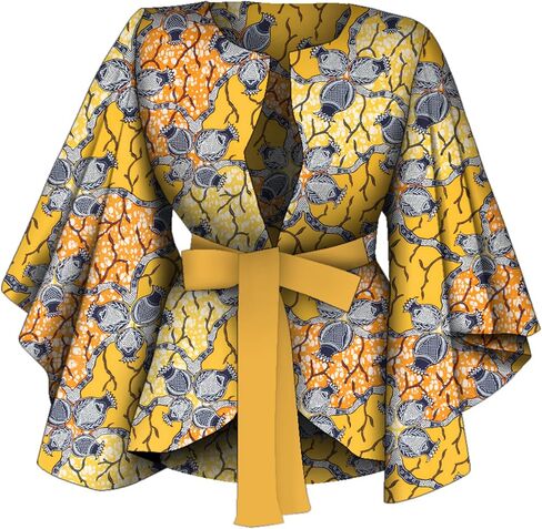 BAZINRICHE African Shirt with for Women Dashiki Clothing Blouse Printing Ankara Casual Jackets Attire in Kuwait