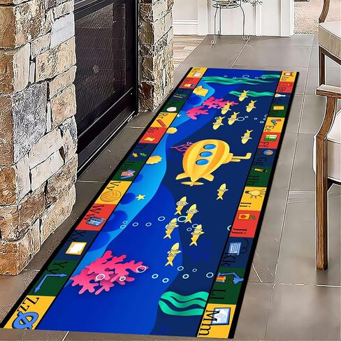Runway Track Aircraft Runner Rug,2x6ft, Black White Long Runner Rugs Aviation Airport Plane Racing Runway Area Rugs for Classroom Play Mat Non-Slip Low Pile Carpet for Living Room Boys Room in Saudi Arabia