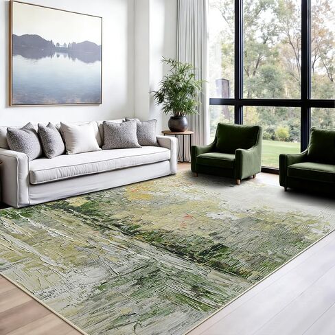 Gifeas Rug Runners for Hallway Kitchen, 2x6 Abstract Washable Runner Rugs with Non Slip Backing, Ultra Soft Modern Printed Carpet for Bedroom Entryway Laundry Farmhouse Nursery Office Decor, Blue in Kuwait
