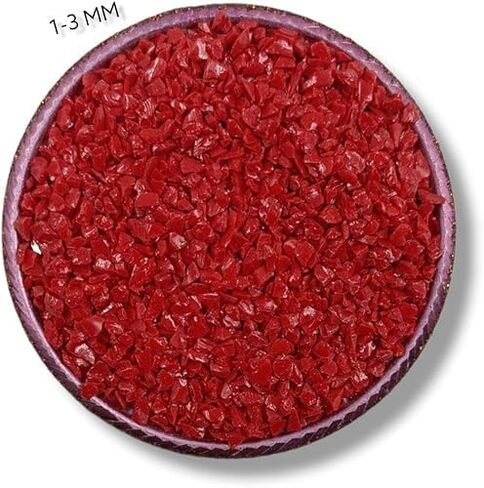 Red Coral Crushed Loose Gemstone Powder Available All Sizes Fine Healing Stone for Inlay, Woodworking, Resin Art, Jewelry Making in Saudi Arabia