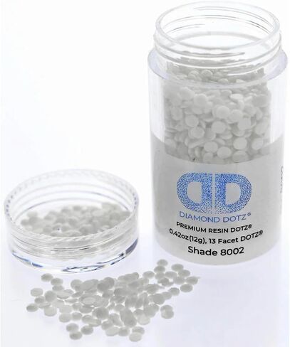 DIAMOND DOTZ ® - أسطوانة Diamond Dotz 2.8 مم 12G DOTZ - أبيض، ماسي، خرز طلاء ماسي حر، خرز فني ماسي، ماس مطلي بالألماس، خرز ماسي in Kuwait