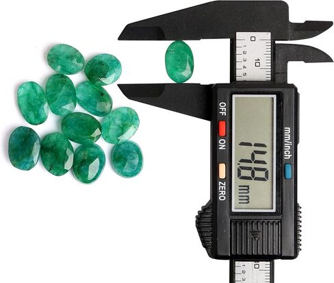 REAL-GEMS الزمرد الطبيعي 60.00 قيراط./12 قطعة قطع بيضاوية رائعة الأوجه الزمرد أحجار كريمة مفكوكة لصنع المجوهرات in Kuwait