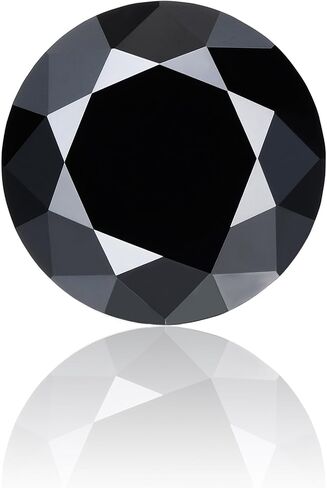 Black Moissanite Loose Stone Lab-Grown Gemstone VVS1 Clarity 3Excellent Round Cut for Jewelry Making with GRA Certificate in Saudi Arabia