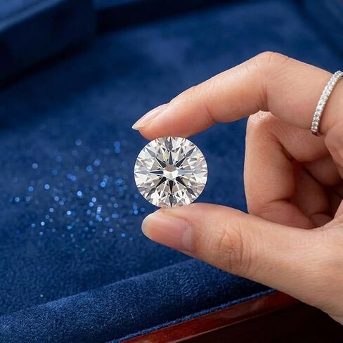4.5x4.5 mm Loose Lab Grown Diamond | Round D Color VVS1 Clarity GIE Certified Lab Created Stone | Brilliant Gem for Rings, Necklaces & Fine Jewelry in Kuwait