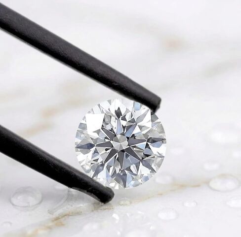 4.5x4.5 mm Loose Lab Grown Diamond | Round D Color VVS1 Clarity GIE Certified Lab Created Stone | Brilliant Gem for Rings, Necklaces & Fine Jewelry in Kuwait