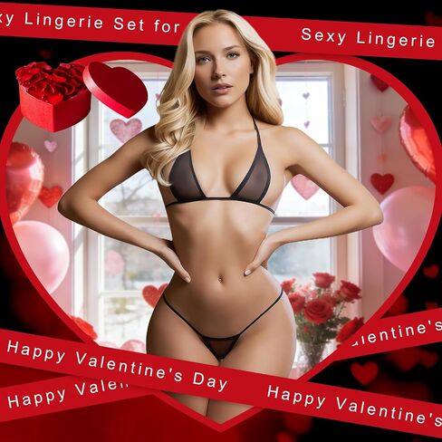 Sexy Lingerie for Women, Sheer Lingerie Slutty Cute Teddy Babydoll Naughty Lingerie Black OneSize 2-8 in Kuwait