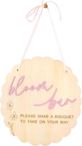 Bloom Bar Sign - Flower Bar Bridal Shower Sign, Baby In Bloom Baby Shower Sign, Hanging Make A Bouquet Sign, Bloom Bar Wedding Sign in Saudi Arabia