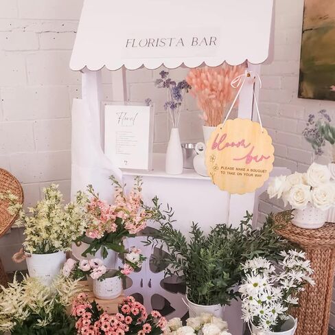 Bloom Bar Sign - Flower Bar Bridal Shower Sign, Baby In Bloom Baby Shower Sign, Hanging Make A Bouquet Sign, Bloom Bar Wedding Sign in Saudi Arabia