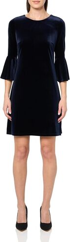 Tommy Hilfiger Women's 3/4 Bell Sleeve Jewel Neck Sheath Mini Dress in Kuwait