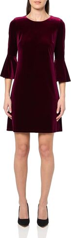 Tommy Hilfiger Women's 3/4 Bell Sleeve Jewel Neck Sheath Mini Dress in Kuwait
