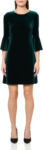 Tommy Hilfiger Women's 3/4 Bell Sleeve Jewel Neck Sheath Mini Dress in Kuwait