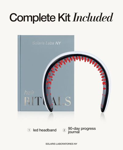 Solaris Laboratories NY Intensive LED Headband: Support Growth and Strength + 90 day Hair Journal in Kuwait