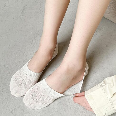 6 Pairs Women's Thin Non-Slip No-Show Socks - Spring Summer Cotton Casual Liner Socks in Saudi Arabia