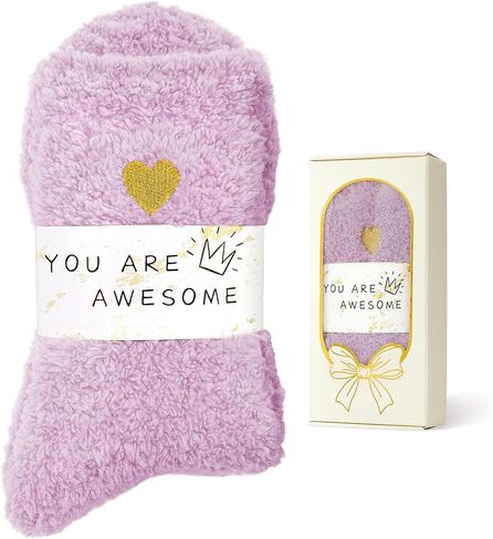American Trends Coral Fleece Cloud Fuzzy Socks Ultra-Soft Warm Sleep Socks Cozy Unisex Self-Care Gifts Boo Basket Stuffers in Saudi Arabia