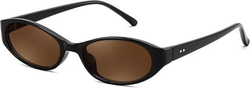 FEISEDY Retro Oval Womens Sunglasses, Trendy Cat Eye Skinny Chic Narrow Y2K 90s Small Sunnies B9177 in Kuwait