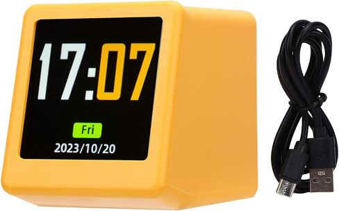 Russian WiFi Desktop Weather Clock, Smart Digital Mini Desktop Alarm Clock with Humidity Temperatures Calendar Display for Office Home Decor Plastic 1.77x1.38x1.57in in Kuwait