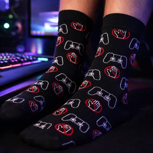Funny Gaming Socks For Men, Hilarious Gaming Gift For Men, One Size 8-13 in Saudi Arabia