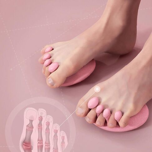 2Pcs Arch Foot Trainer Fitness Leg Toes Plantar Function Exerciser Thumb Valgus Corrector Toe Splints Buttocks Arch Trainer in Kuwait