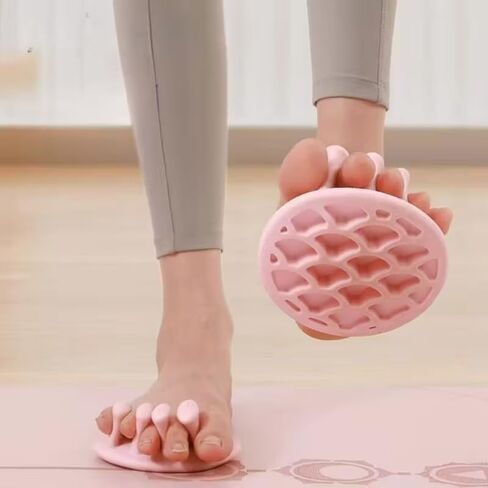 2Pcs Arch Foot Trainer Fitness Leg Toes Plantar Function Exerciser Thumb Valgus Corrector Toe Splints Buttocks Arch Trainer in Kuwait