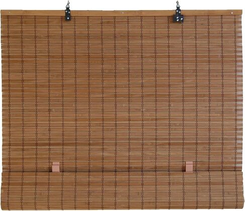 Seta Direct, Brown Cordless Bamboo Slat Roll Up Blind - 36-Inch Wide By 72-Inch Long in Saudi Arabia