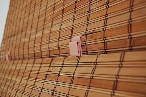 Seta Direct, Brown Cordless Bamboo Slat Roll Up Blind - 36-Inch Wide By 72-Inch Long in Saudi Arabia