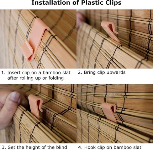Seta Direct, Brown Cordless Bamboo Slat Roll Up Blind - 36-Inch Wide By 72-Inch Long in Saudi Arabia