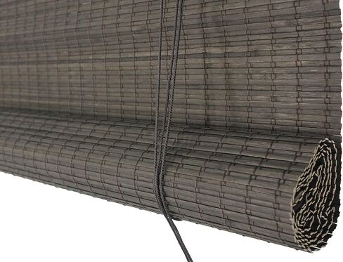 Seta Direct, Bamboo Flat-Weave Sun-Filtering Roll Up Blind (72x66 Inch, Espresso) in Saudi Arabia