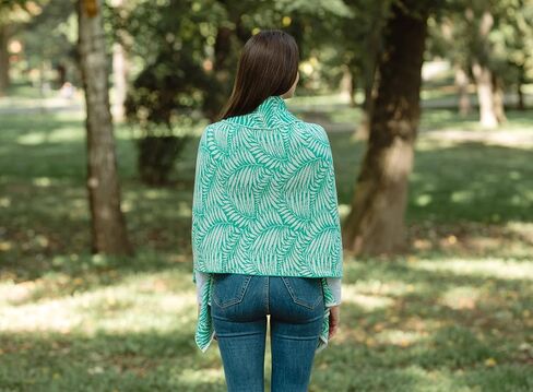 SAOL Shawl Wraps for Women Lambswool Fern Leaf One Size in Kuwait