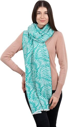SAOL Shawl Wraps for Women Lambswool Fern Leaf One Size in Kuwait