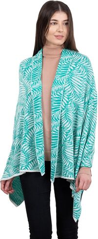 SAOL Shawl Wraps for Women Lambswool Fern Leaf One Size in Kuwait