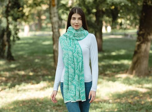 SAOL Shawl Wraps for Women Lambswool Fern Leaf One Size in Kuwait