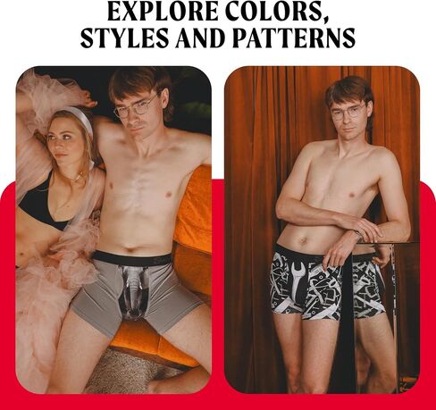 Shinesty Magnum Ball Hammock Boxer موجز 47٪ أكبر الحقيبة، داعمة، تنفس، مكافحة الغضب الحقيبة الملابس الداخلية للرجال مع الذبابة in Kuwait