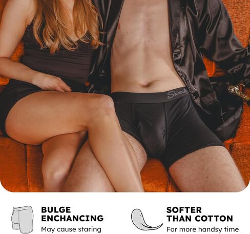 Shinesty Magnum Ball Hammock Boxer موجز 47٪ أكبر الحقيبة، داعمة، تنفس، مكافحة الغضب الحقيبة الملابس الداخلية للرجال مع الذبابة in Kuwait