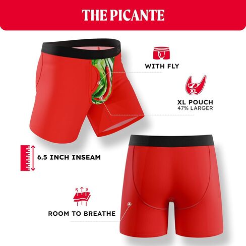 Shinesty Magnum Ball Hammock Boxer موجز 47٪ أكبر الحقيبة، داعمة، تنفس، مكافحة الغضب الحقيبة الملابس الداخلية للرجال مع الذبابة in Kuwait