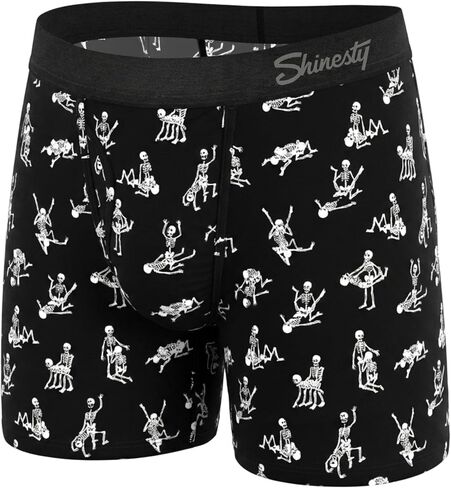Shinesty Magnum Ball Hammock Boxer موجز 47٪ أكبر الحقيبة، داعمة، تنفس، مكافحة الغضب الحقيبة الملابس الداخلية للرجال مع الذبابة in Kuwait