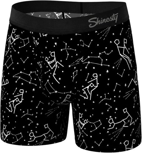 Shinesty Magnum Ball Hammock Boxer موجز 47٪ أكبر الحقيبة، داعمة، تنفس، مكافحة الغضب الحقيبة الملابس الداخلية للرجال مع الذبابة in Kuwait