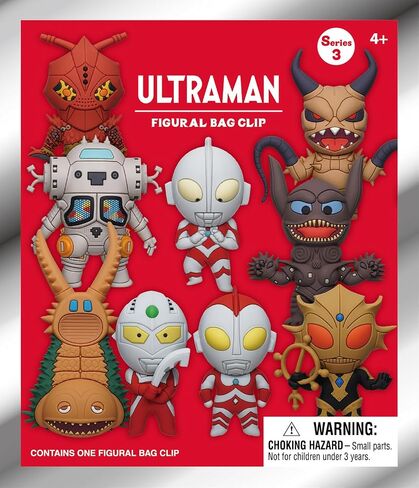 Ultraman Series 3 – 5" Collectible Bag Clip – Blind Bag (ONE Random Figure) – Anime Character Keychain/Backpack Accessory | Official Licensed Merchandise in Kuwait