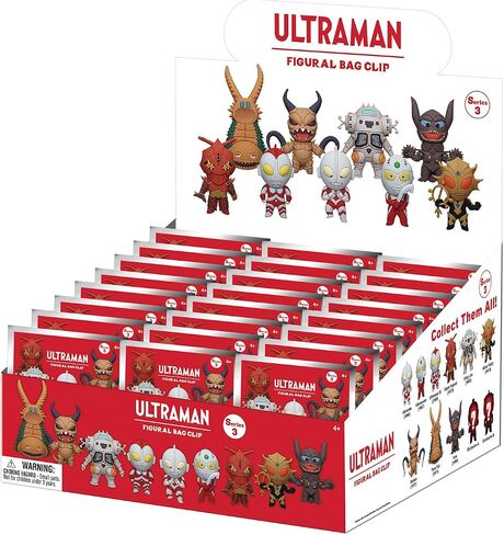 Ultraman Series 3 – 5" Collectible Bag Clip – Blind Bag (ONE Random Figure) – Anime Character Keychain/Backpack Accessory | Official Licensed Merchandise in Kuwait
