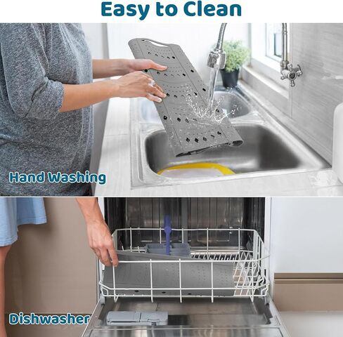 Bathroom Sink Cover for Counter Space, Foldable Silicone Makeup Mat for Hair Styling and Hot Tools, Steel Frame Core Sink Organizer for RV Camper and Small Vanity, DIY Cut to Fit, Grey in Kuwait
