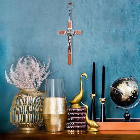 HOMECROSS HOMEROSS Crucifix Wall Cross, Catholic Cross with Jesus Cross for Wall Decor -10 Inch in Kuwait