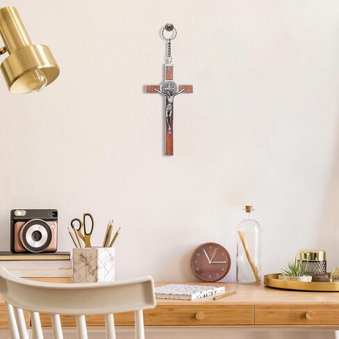 HOMECROSS HOMEROSS Crucifix Wall Cross, Catholic Cross with Jesus Cross for Wall Decor -10 Inch in Kuwait