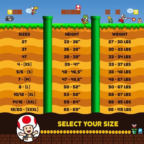 Nintendo Super Mario Bowser Boys Pajamas 2 Piece PJs Set Long Sleeve Top & Pants 100% Cotton Sleepwear for Kids & Teens in Kuwait