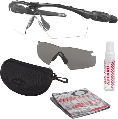 Oakley Standard Issue SI M Frame 2.0 Grey & Clear Set of Lens Military Grade Sunglasses With Official Eyewear Kit in Kuwait