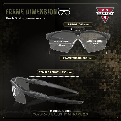 Oakley Standard Issue SI M Frame 2.0 Grey & Clear Set of Lens Military Grade Sunglasses With Official Eyewear Kit in Kuwait